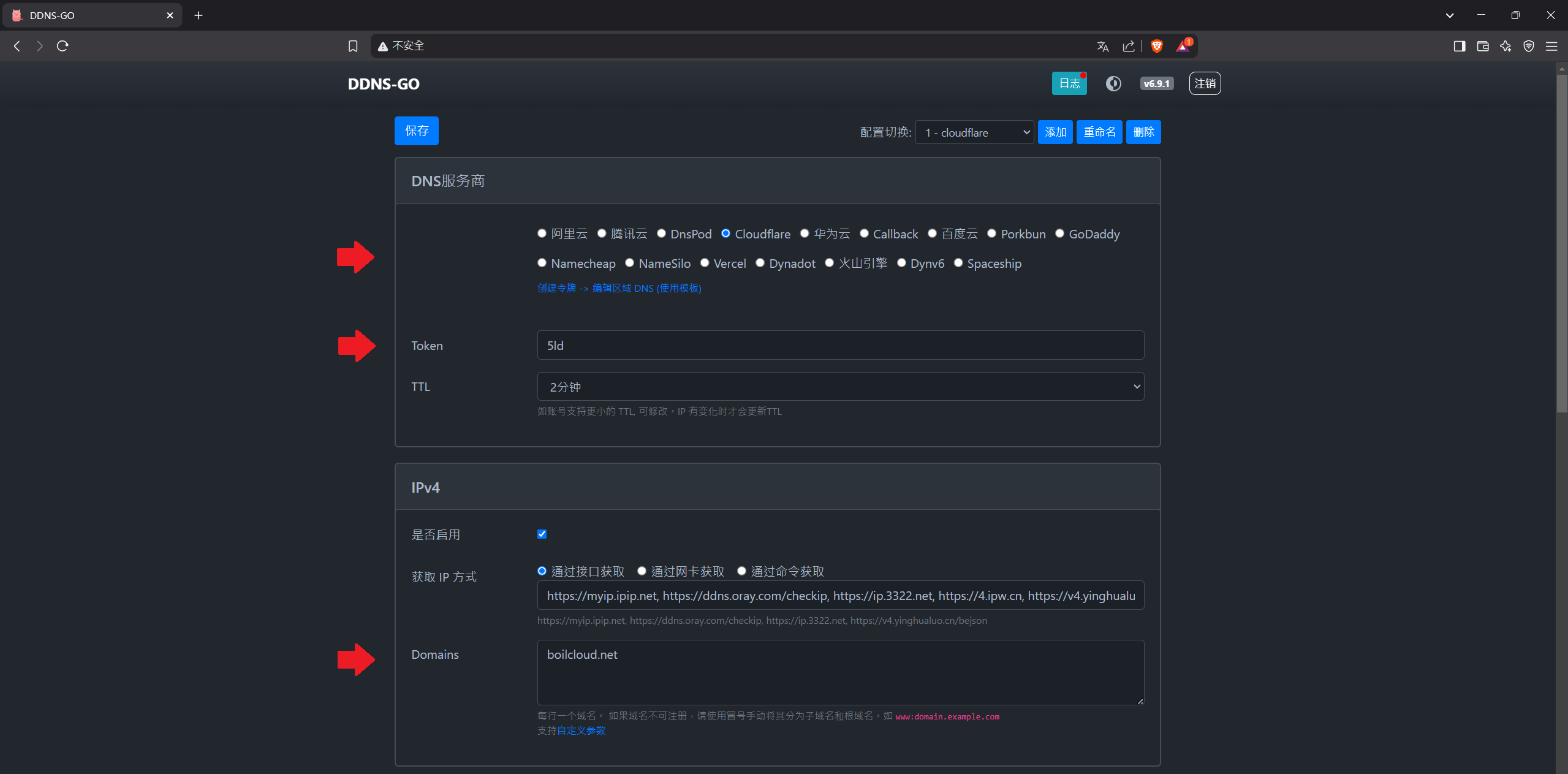 Boilcloud DDNS示意圖